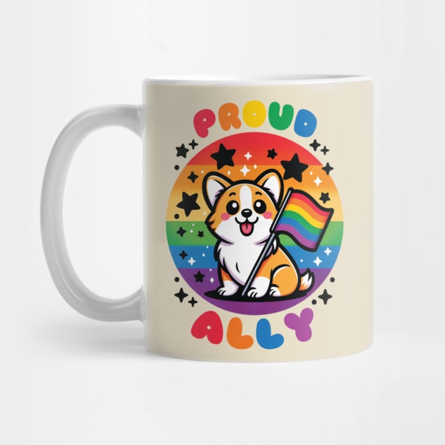 Proud Ally Corgi by Queers